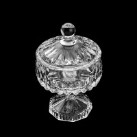Potiche Decorativo Cristal Com Pé Louise Bombonier Wolff Potiche Decorativo Cristal Com Pé Louise Bombonier Wolff